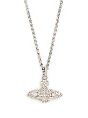 Mini Bas Relief Pendant Necklace Silver - 1