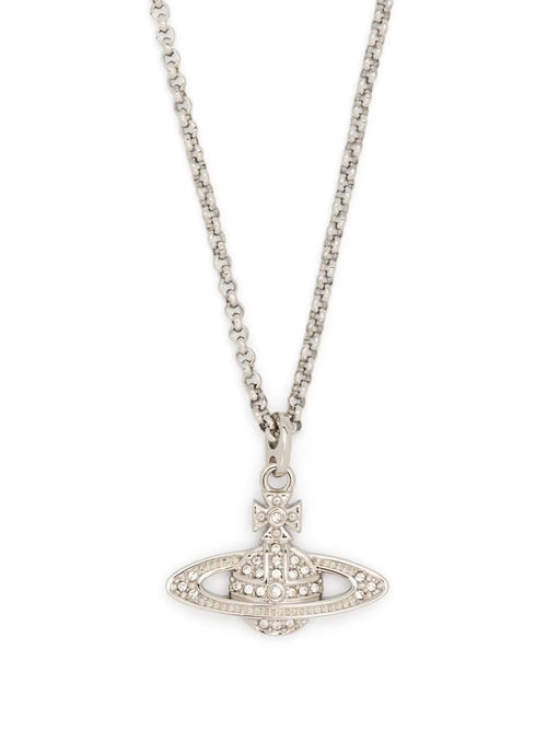 Mini Bas Relief Pendant Necklace Silver - 1