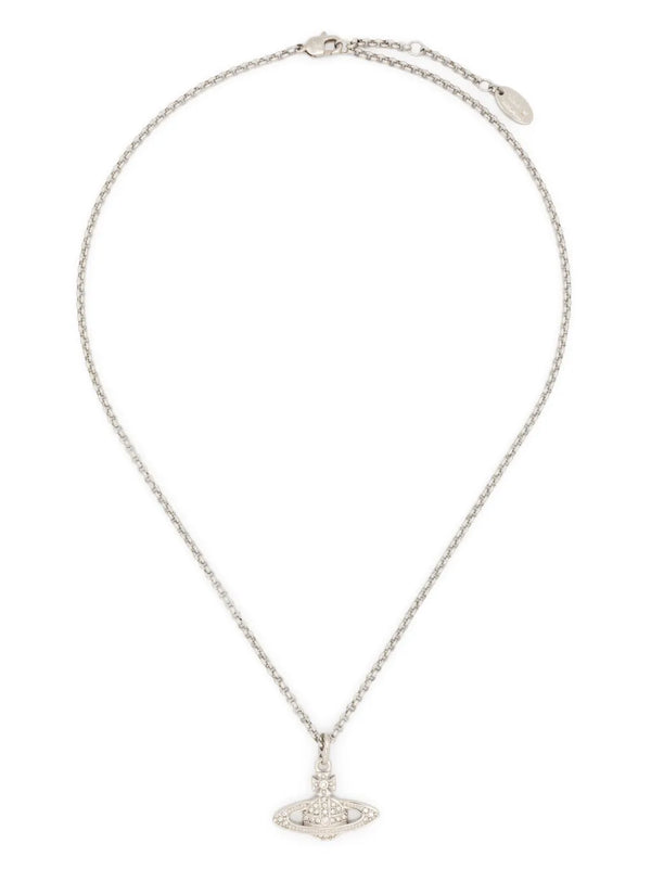 Mini Bas Relief Pendant Necklace Silver - 2