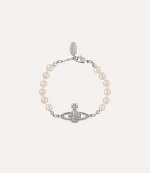 Mini Bas Relief Pearl Bracelet Silver - 1