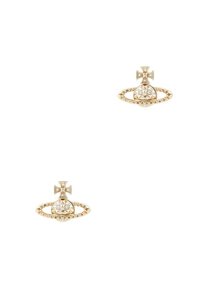Mayfair Bas Relief Orb Stud Earrings Gold - 1