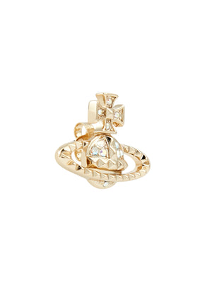 Mayfair Bas Relief Orb Stud Earrings Gold - 3