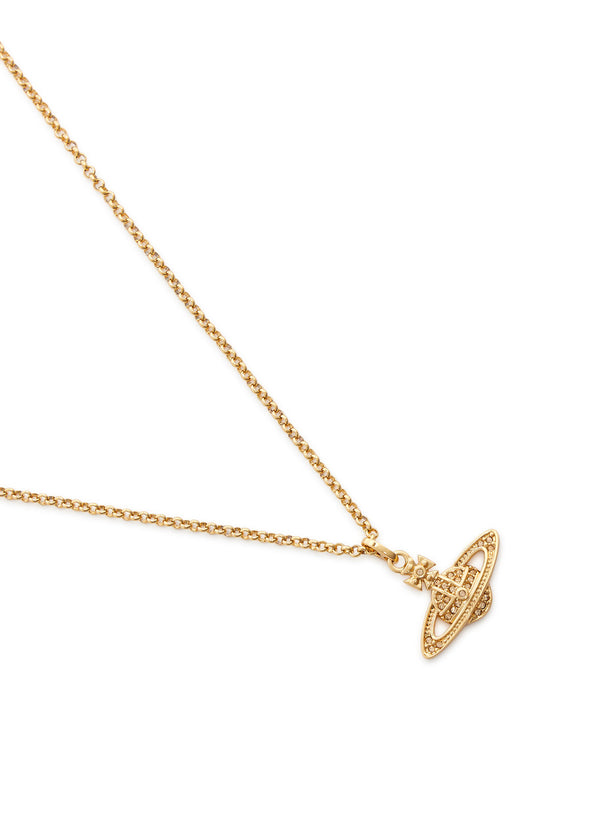 Mini Bas Relief Pendant Necklace Gold - 6