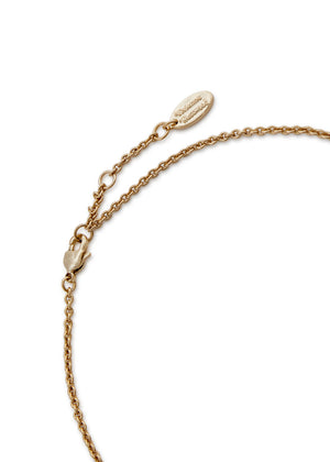 Mini Bas Relief Pendant Necklace Gold - 7