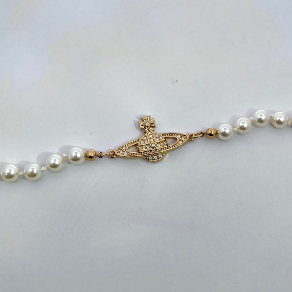 Mini Bas Relief Pearl Bracelet Gold - 3
